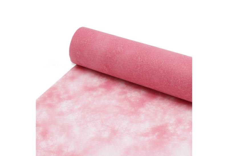 Deko AS Tischläufer Sizocloud® Tischläufer rosa 30cm 25 m + ca.100 Dekoherzen (1-tlg, 1 Rolle Tischläufer), Strapazierfähig von Deko AS