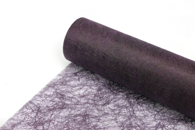 Deko AS Tischläufer Sizoflor Tischband aubergine 20 cm Rolle 25 Meter - 60-200-25-023 (1-tlg, 1 Rolle Tischläufer), Strapazierfähig von Deko AS
