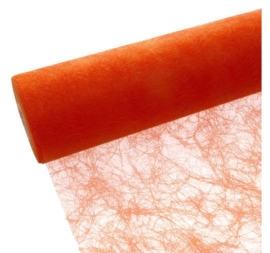Deko AS Tischläufer Sizoflor Tischband orange 30 cm Rolle 25 Meter 60 005-R von Deko AS