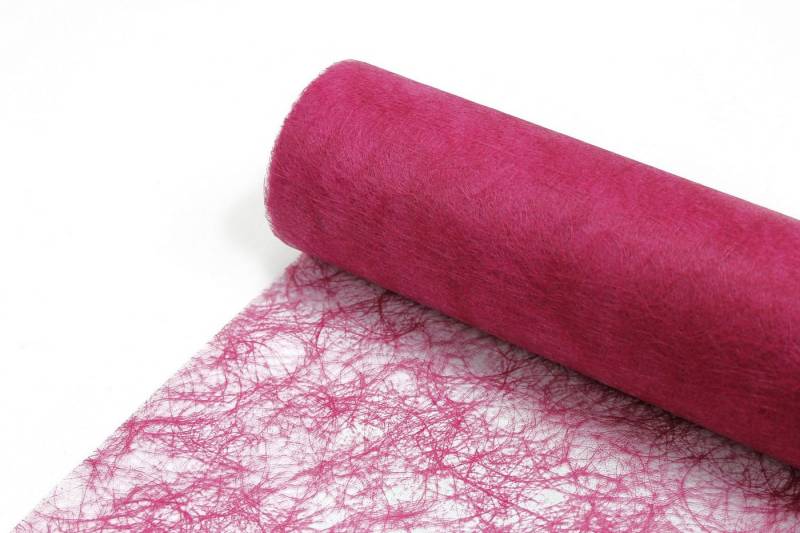 Deko AS Tischläufer Sizoflor Tischband pink 30 cm Rolle 25 Meter 60 019-R (1-tlg, 1 Rolle Tischläufer), Strapazierfähig von Deko AS