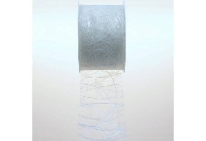 Deko AS Tischläufer Sizoweb Tischband - Hussenband - silber - 7,9 cm - 50 Meter auf der R (1-tlg, 1 Rolle Tischläufer), Strapazierfähig von Deko AS