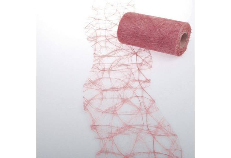 Deko AS Tischläufer Sizoweb Tischband Wellenschnitt altrosa ca. 12,5 cm Rolle 25 Meter … (1-tlg, 1 Rolle Tischläufer), Strapazierfähig von Deko AS