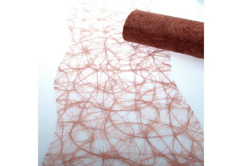 Deko AS Tischläufer Sizoweb Tischband Wellenschnitt terracotta - ca. 25cm - 25m - 64W 046 (1-tlg, 1 Rolle Tischläufer), Strapazierfähig von Deko AS