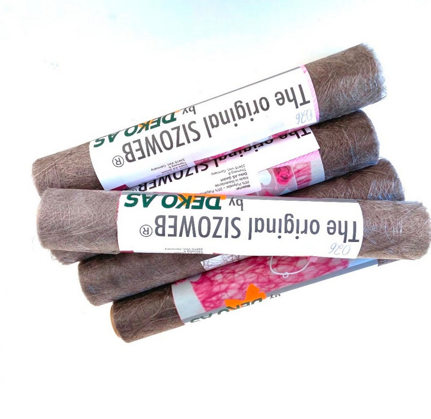 Deko AS Tischläufer Sizoweb Tischläufer anthrazit 300mm - 1 VE = 4 x 5m (4-tlg, 4 Rollen Tischläufer à 5 m), Strapazierfähig von Deko AS