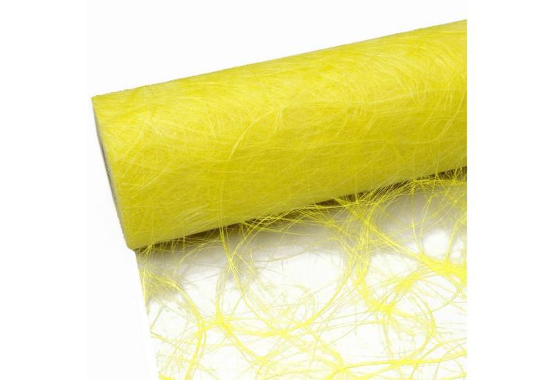 Deko AS Tischläufer Sizoweb Tischläufer - gelb - 60 cm extra breit - 25 m lang 64 010-R (1-tlg, 1 Rolle Tischläufer), Strapazierfähig von Deko AS