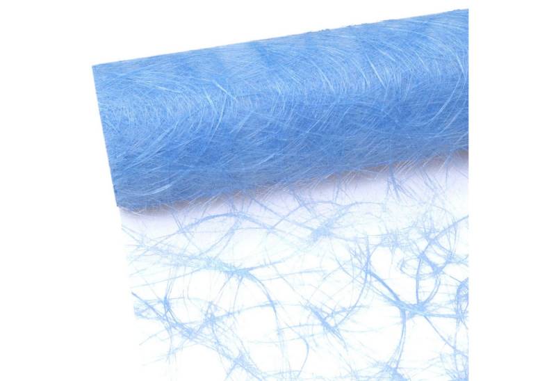 Deko AS Tischläufer Sizoweb Tischläufer - hellblau + 100 Dekodiamanten - 30 cm - 25 m - (1-tlg, 1 Rolle Tischläufer), Strapazierfähig von Deko AS