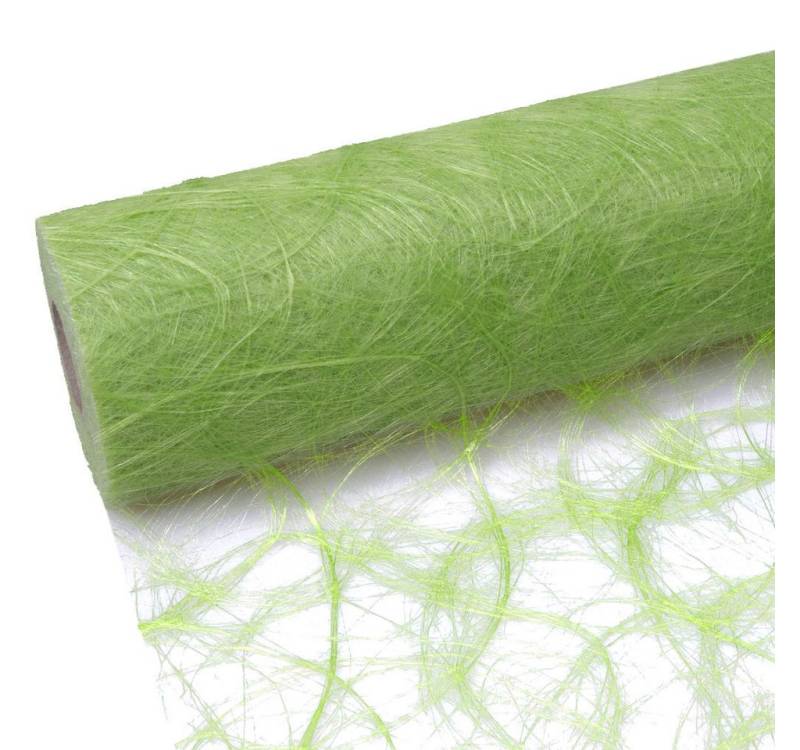 Deko AS Dekoobjekt Sizoweb Tischläufer - hellgrün - 30 cm - 25 m + 100 Dekodiamanten 64 von Deko AS