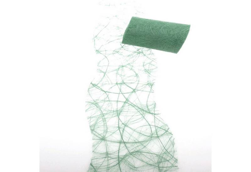 Deko AS Tischläufer Sizoweb Wellenschnitt resedagrün ca.12,5cm - 25 m 64W 047-R 125 (1-tlg, 1 Rolle Tischläufer), Strapazierfähig von Deko AS