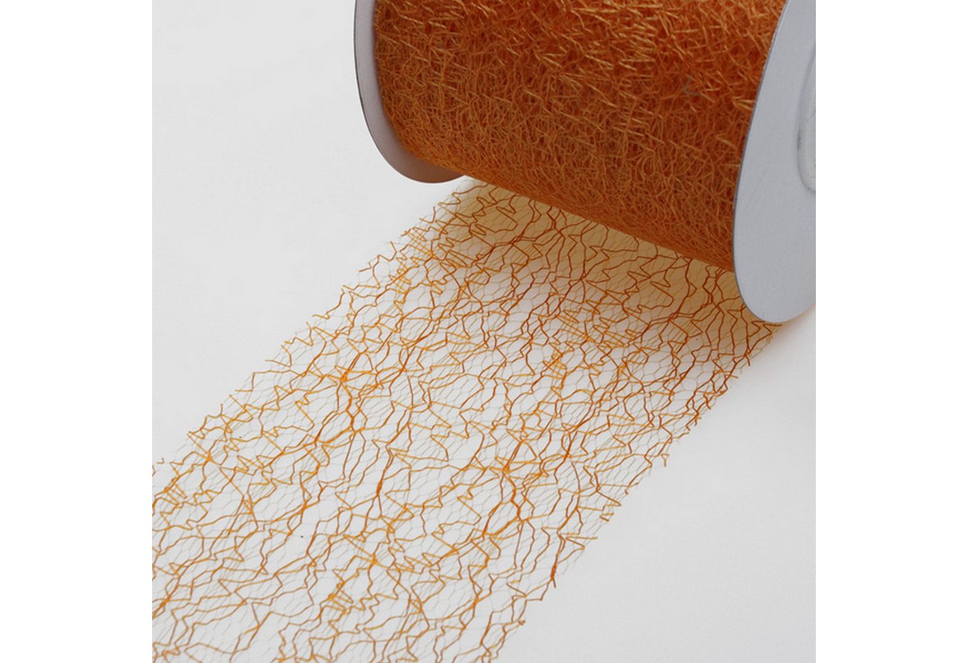 Deko AS Tischläufer Spiderweb Tischband 300 mm orange Rolle 25 Meter 67W 018-R 300 (1-tlg, 1 Rolle Tischläufer), Strapazierfähig von Deko AS