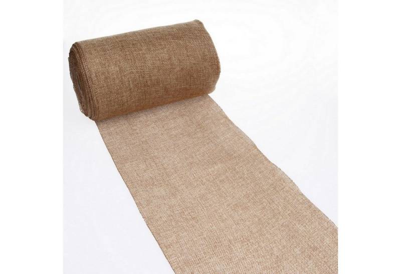 Deko AS Tischläufer Tischläufer Shabby Chic in Leinenoptik 20cm - cocosbraun - 5m - 69-… (1-tlg, 1 Rolle Tischläufer), Strapazierfähig von Deko AS