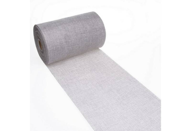 Deko AS Tischläufer Tischläufer Shabby Chic in Leinenoptik 20cm - grau - 25m - 69-200-2… (1-tlg, 1 Rolle Tischläufer), Strapazierfähig von Deko AS