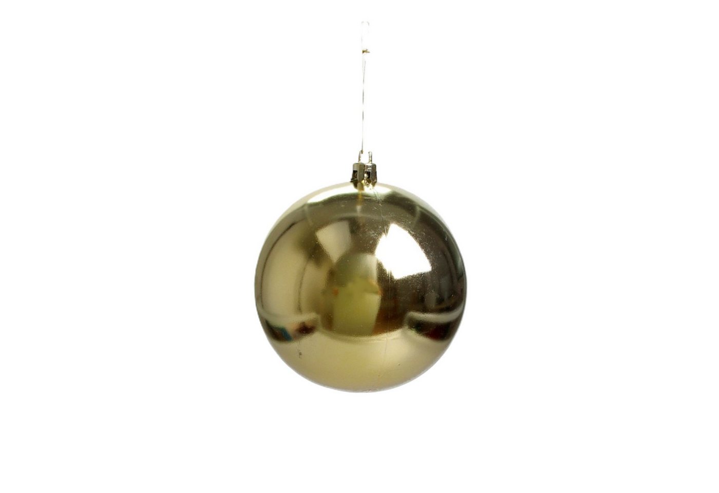 Deko AS Weihnachtsbaumkugel Christbaumkugel - gold - 100 mm - 6 Stück - 29526 (6 St), Für drinnen & draußen von Deko AS
