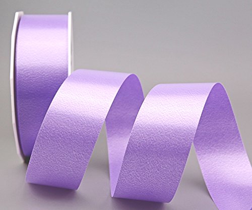 Polyband Flieder 40 mm x 90 m (Rolle) (0,13€/m) Lavendel Geschenkband Dekoband 4 cm Glanzband WETTERFEST Schleifenband Kartengestaltung Ringelband Basteln von Deko Angels