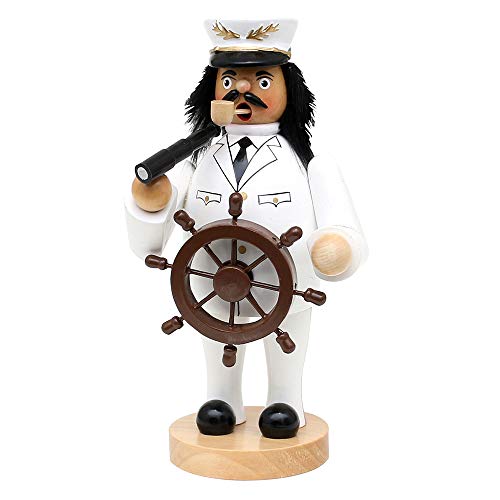 Deko-Geschenke-Shop Räuchermann Schiff Kapitän Matrose 20 cm groß farbig Räucherfigur 40774 von Deko-Geschenke-Shop