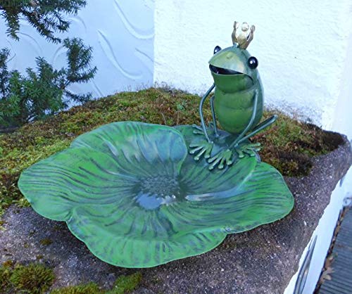 Deko-Impresion Vogeltränke Vogelbad Vogel-Futterstelle Blütenform Eisen m. Frosch grün Deko-Impresion Vogeltränke Vogelbad Vogel-Futterstelle Blütenform Eisen m. Frosch grün von Deko-Impresion