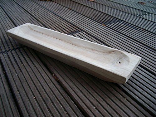 Holzschale, Holzmolle, Holz-Tablett massiv, schwer robust, 60x14 cm von Deko-Impresion