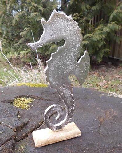 Seepferdchen Deko-Objekt Deko-Aufsteller Statue Holz + Aluminium massiv 24 cm Seepferdchen Deko-Objekt Deko-Aufsteller Statue Holz + Aluminium massiv 24 cm von Deko-Impression