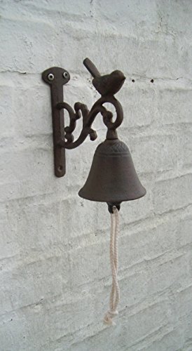 Türglocke, Klingel aus Gusseisen, Landhaus-Impressionen, Vogel, braun Türglocke, Klingel aus Gusseisen, Landhaus-Impressionen, Vogel, braun von Deko-Impresion