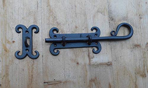 Antike Türverriegelung Eisenriegel Eisenhaken Türbeschlag Eisen Landhausstil von Deko-Impression