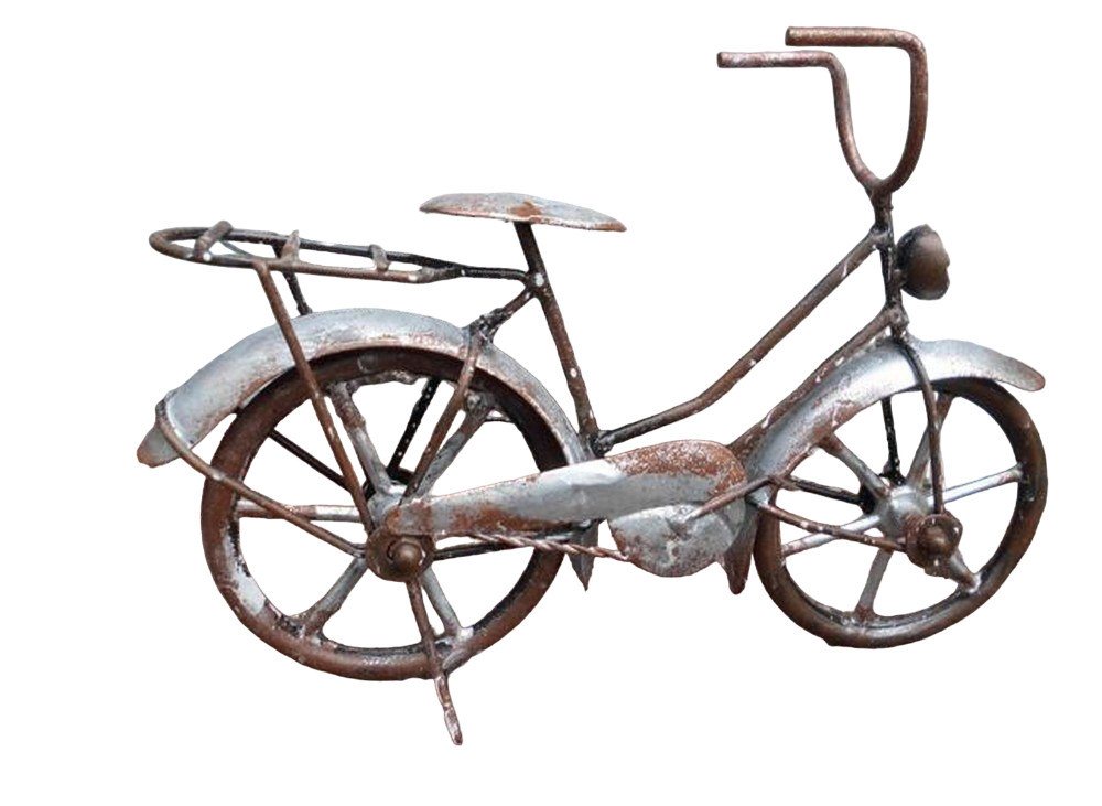Deko-Impression Dekofigur Skulptur Dekoobjekt Fahrrad Handarbeit aus Eisen Antik-Rost-Optik (1 St) von Deko-Impression
