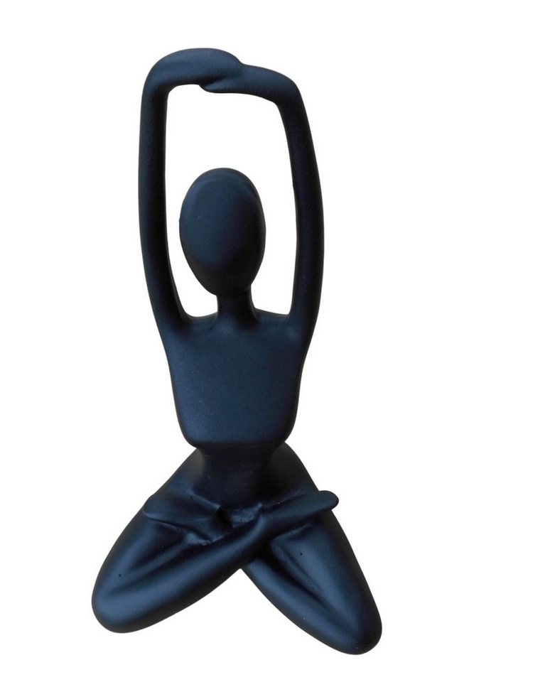Deko-Impression Dekofigur Statue Skulptur Yoga Frau sitzend Arme oben Fengshui (1 St) von Deko-Impression