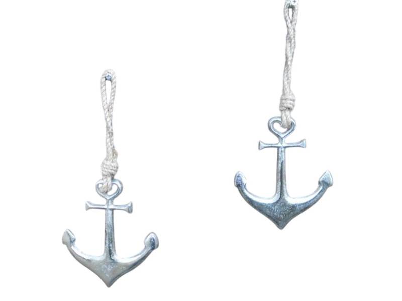 Deko-Impression Dekohänger Anker zum Hängen. Maritime Dekoration 2er Set. Deko-Hänger. Alu (2 St) von Deko-Impression