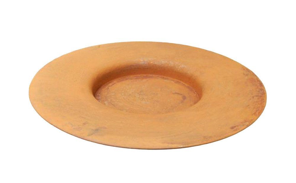 Deko-Impression Dekoschale Dekorativer, großer Eisenteller Pflanzschale Dekoschale Rost 47 cm (1 St) von Deko-Impression