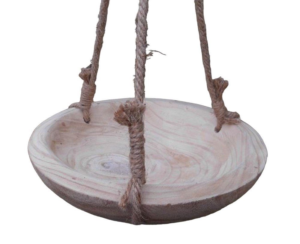 Deko-Impression Dekoschale Dekoschale Holzschale z. Hängen Küchenhänger rund 30 cm Landhaus (1 St) von Deko-Impression