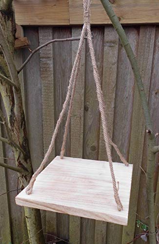 Deko-Impresion Hängetablett Holztablett Küchenhänger Hängeregal 36 x 36 Landhausstil von Deko-Impresion