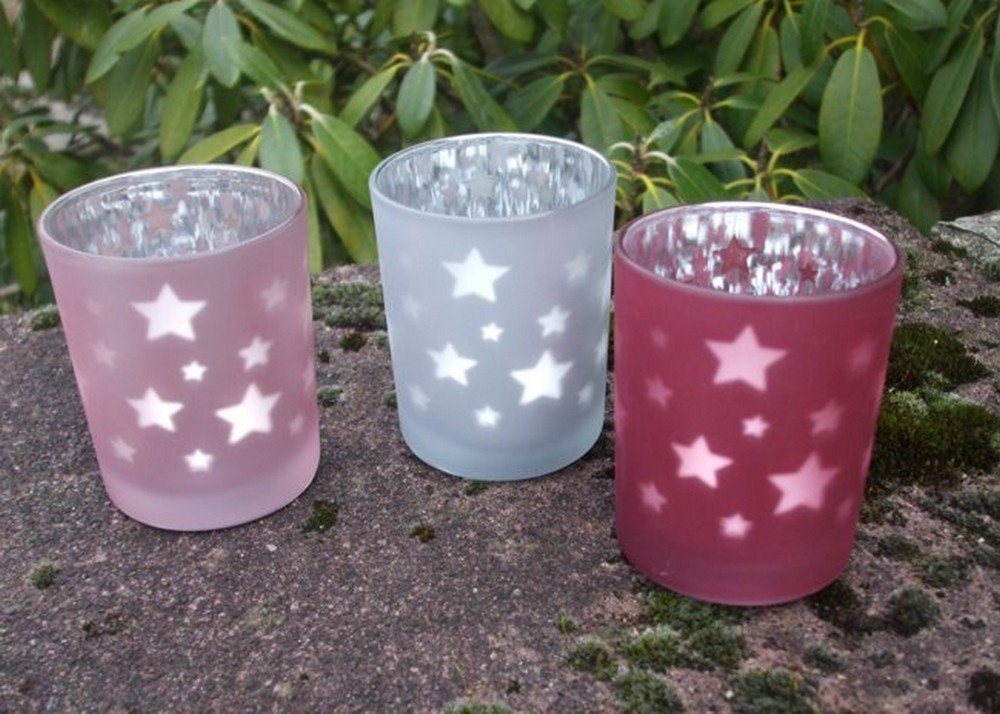 Deko-Impression Teelichthalter »Zauberhafte Windlichter Sterne 3 StückSchattenspiel Teelichthalter« (3 St) von Deko-Impression