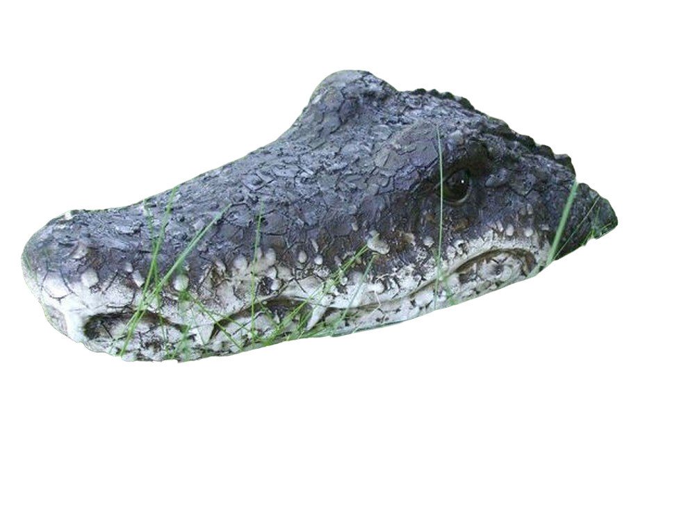 Deko-Impression Teichfigur Schwimmtier Krokodil, Teichschreck Gartenteichdekoration 32 cm, (1-St) von Deko-Impression