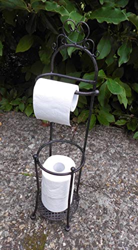 Deko-Impression Toilettenrollenständer WC-Rollenhalter WC-Papierhalter braun 70cm von Deko-Impression