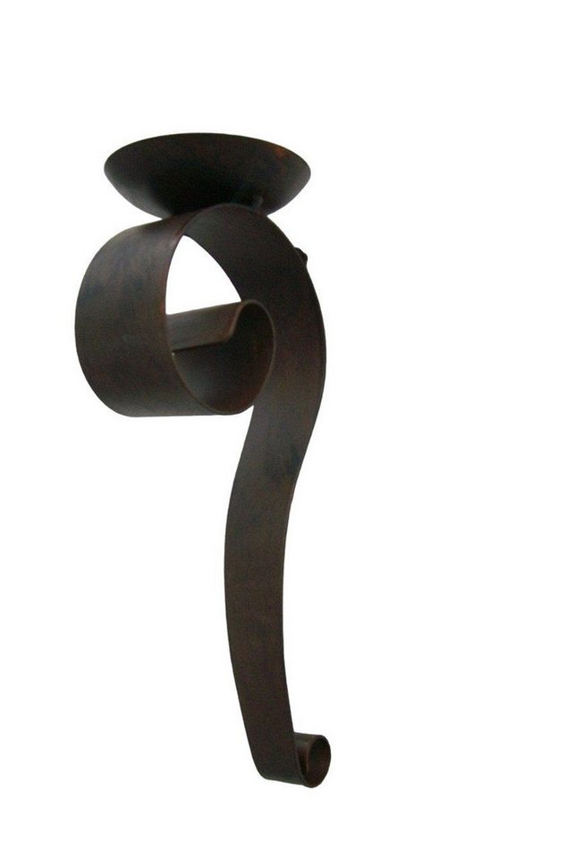 Deko-Impression Wandkerzenhalter Stilvoller, geschwungener Wandkerzenhalter, Eisen massiv, Landhaus (1 St) von Deko-Impression