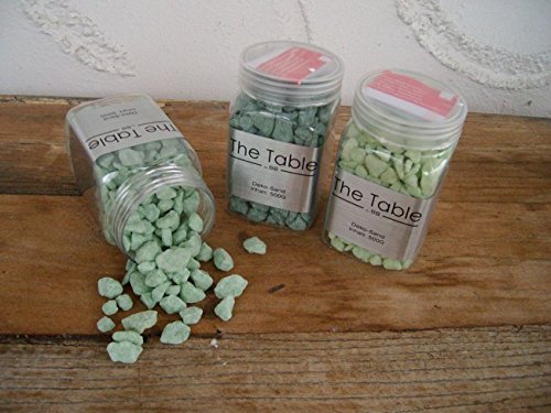 Dekosteine Zierkies Ziersand Tischdeko Grün ca. 0,5 - 2 cm 3 x 500 Gr von Deko-Impression
