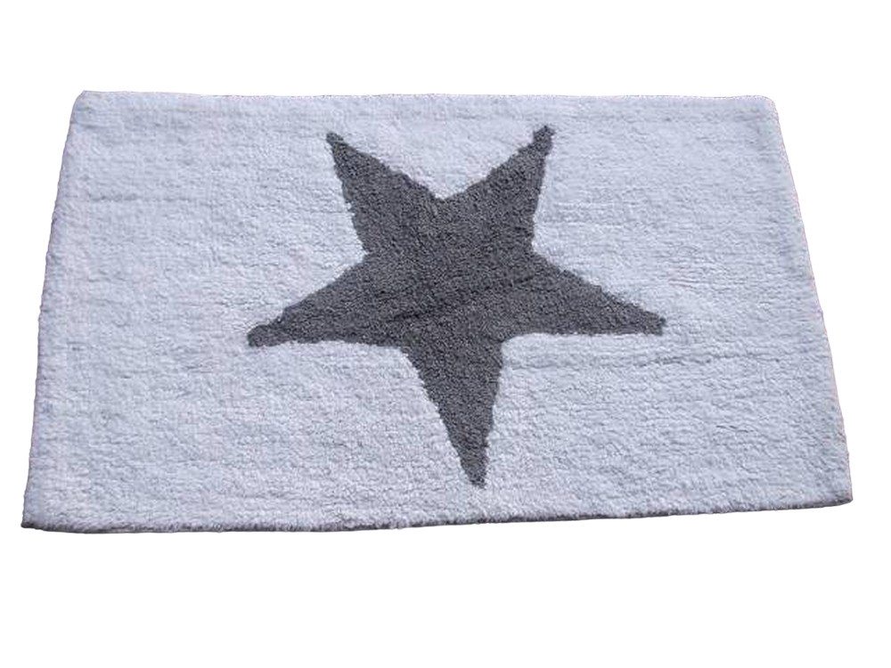 Fußmatte Badmatte star, Badvorleger, Badezimmerteppich, 80 x 50 cm, Deko-Impression von Deko-Impression