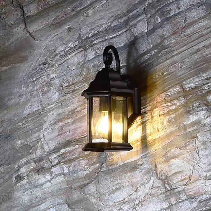 Außenwandleuchte Saiph, E27, schwarz von Deko-Light