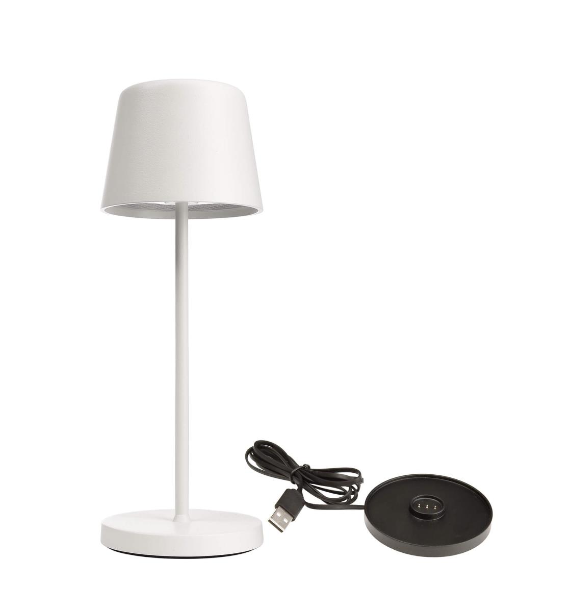 Deko Light Akku Tischlampe Canis Mini weiß dimmbar mit Ladesockel 2200/3000K IP65 von Deko Light