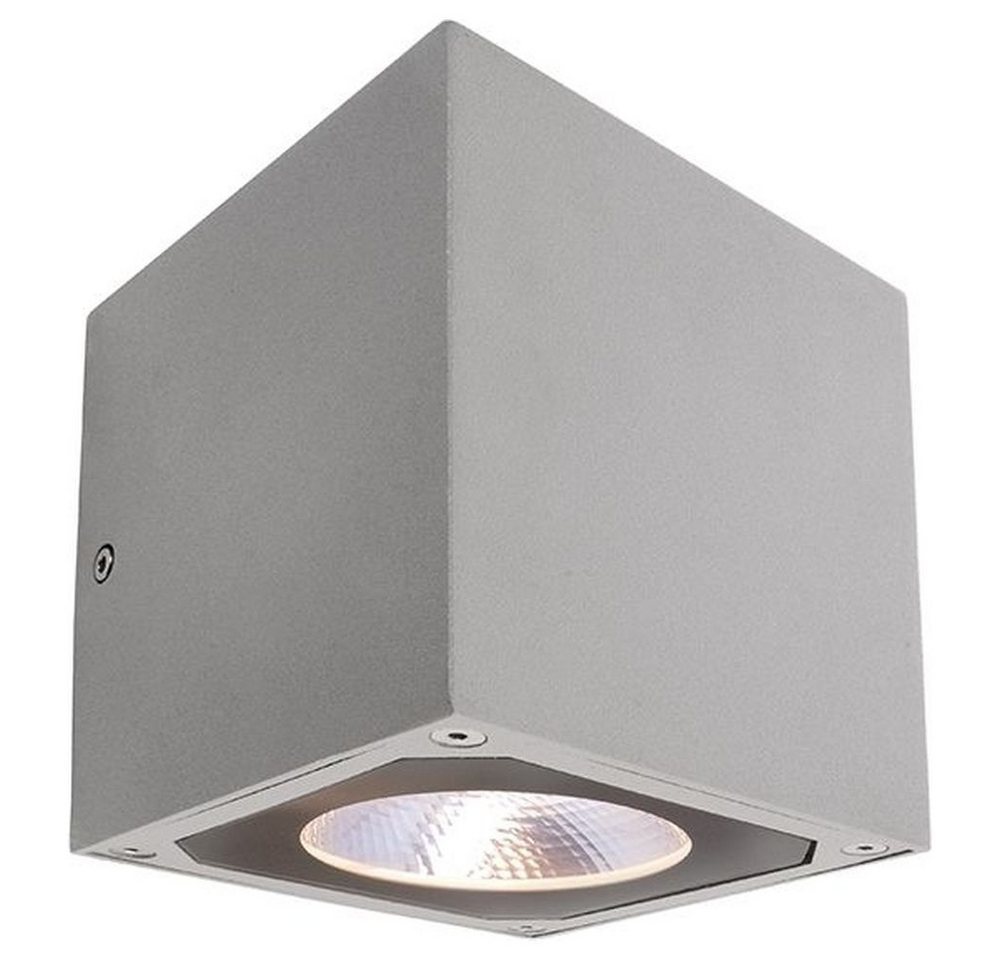 Deko-Light Außen-Wandleuchte LED Wandaufbauleuchte Cubodo II Double in Silber 2x7W 2x630lm IP54, LED von Deko-Light