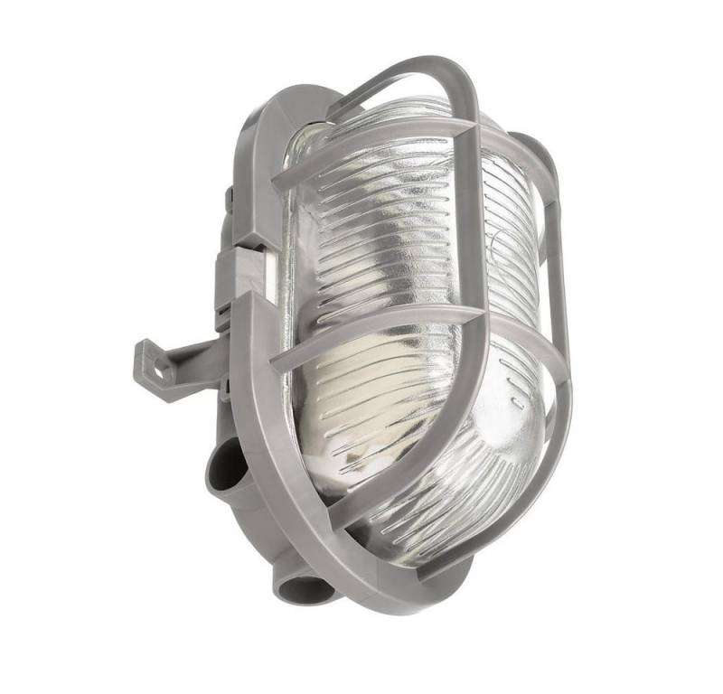 Deko-Light Außen-Wandleuchte Wand- und Deckenleuchte Sotano Retro in Grau E27 IP44 länglich von Deko-Light
