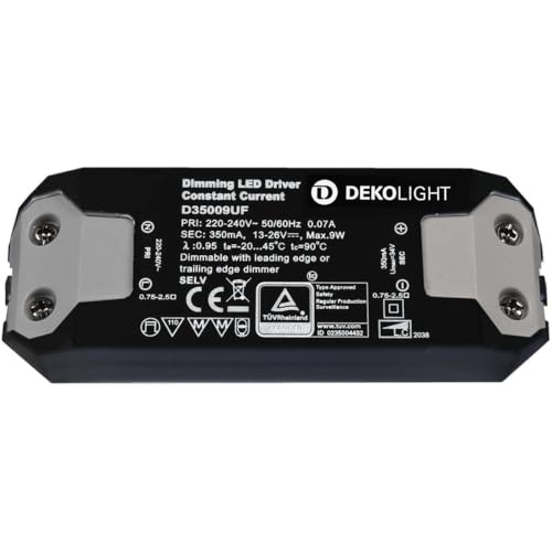 Deko Light Basic DIM CC LED-Trafo Konstantstrom 9W 350mA 11-26V Deko Light Basic DIM CC LED-Trafo Konstantstrom 9W 350mA 11-26V von Deko-Light