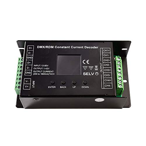 Deko-Light Controller, DMX/RDM 4-CH CC Decoder, stromkonstant, dimmbar DMX512, 12-50V DC, 1-42V DC von Deko-Light