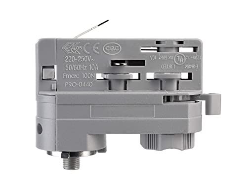 Deko-Light | D LINE Zubehör Adapter Pendel-Leuchtenmontage für 3-Phasen-Strom-Schienen-System 230V | grau von Deko-Light