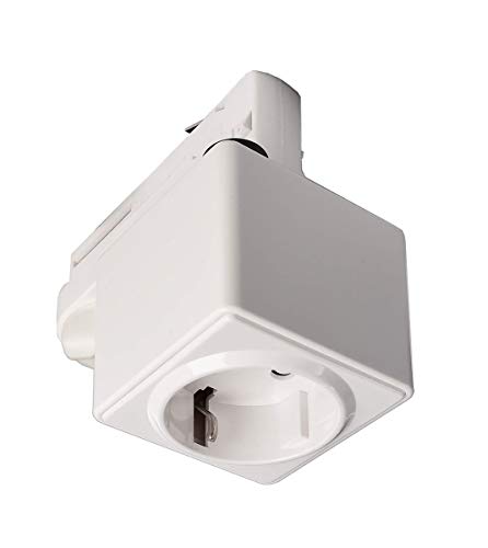 Deko-Light | D LINE Zubehör Adapter Steckdose für 3-Phasen-Strom-Schienen-System 230V | weiß von Deko-Light