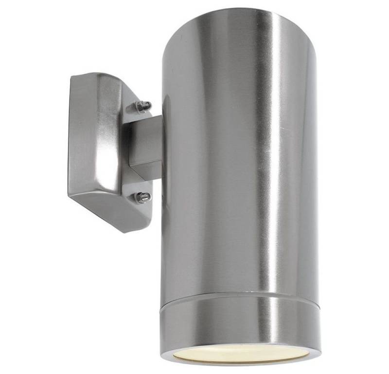 Deko-Light Deckenleuchte Wandaufbauleuchte Zilly in Silber 1-flammig E27 IP44, keine Angabe, Leuchtmittel enthalten: Nein, warmweiss, Aussenlampe, Outdoor-Leuchte, Aussenwandleuchte von Deko-Light