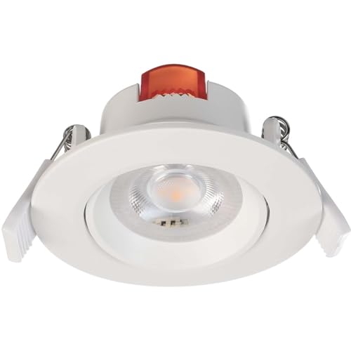 Deko-Light | LED Deckeneinbauleuchte Deckenstrahler Spot rund 9cm 3000K schwenkbar 6W/540Lumen dimmbar | SMD 68 weiß von Deko-Light