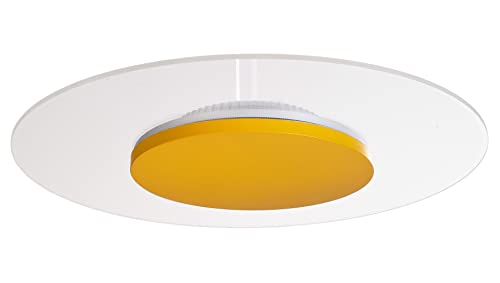 Deko-Light | LED-Deckenleuchte Deckenlampe Innenbereich dimmbar 360°-Licht | Zaniah Gelb 18W von Deko-Light