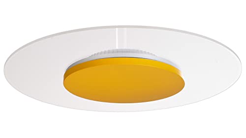 Deko-Light | LED-Deckenleuchte Deckenlampe Innenbereich dimmbar 360°-Licht | Zaniah Gelb 24W von Deko-Light