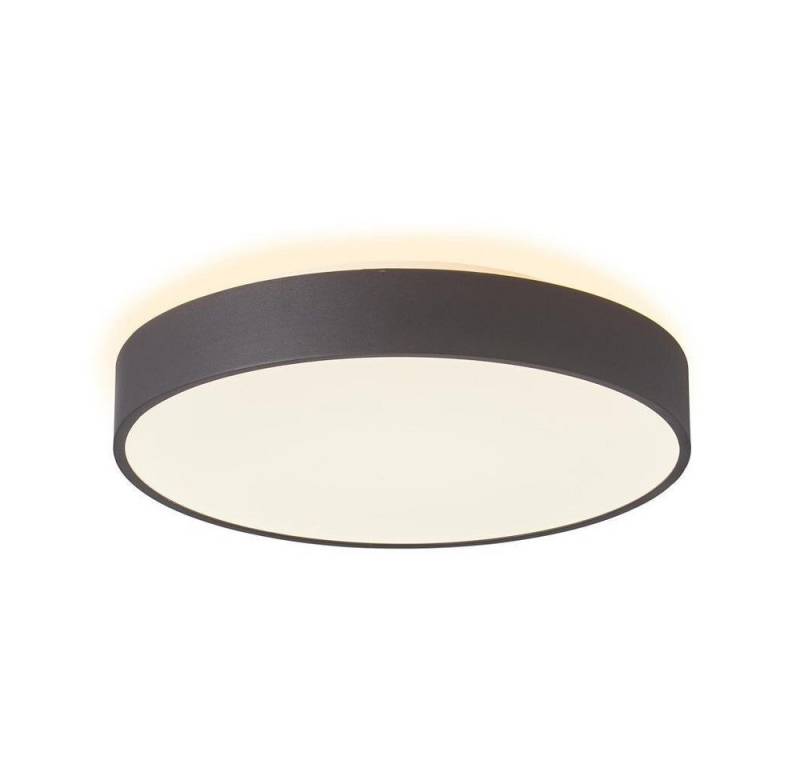 Deko-Light LED Deckenleuchte Menkar 600, Farbe: Schwarz, Durchmesser: 600 mm, Leuchtmittel enthalten: Ja, fest verbaut, LED,, Warmweiß von Deko-Light