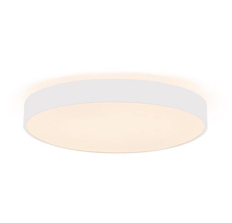 Deko-Light LED Deckenleuchte Menkar 800, Farbe: Verkehrsweiß, Durchmesser: 800 mm, Leuchtmittel enthalten: Ja, fest verbaut, LED,, Warmweiß von Deko-Light