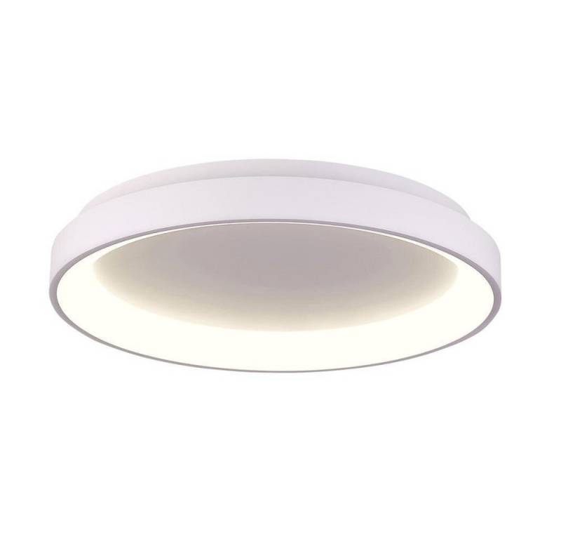 Deko-Light LED Deckenleuchte Merope 800, Farbe: Verkehrsweiß, Durchmesser: 800 mm, Leuchtmittel enthalten: Ja, fest verbaut, LED,, Warmweiß von Deko-Light